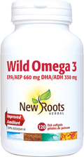 New Roots Herbal Wild Omega 3 EPA 660mg DHA 330mg - YesWellness.com