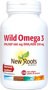 New Roots Herbal Wild Omega 3 EPA 660mg DHA 330mg - YesWellness.com