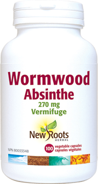 New Roots Herbal Wormwood 270mg 100 Veg Capsules - YesWellness.com