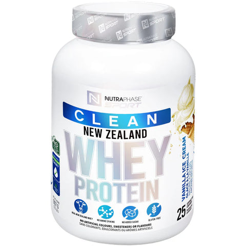 NutraPhase Clean New Zealand Whey Protein 907g