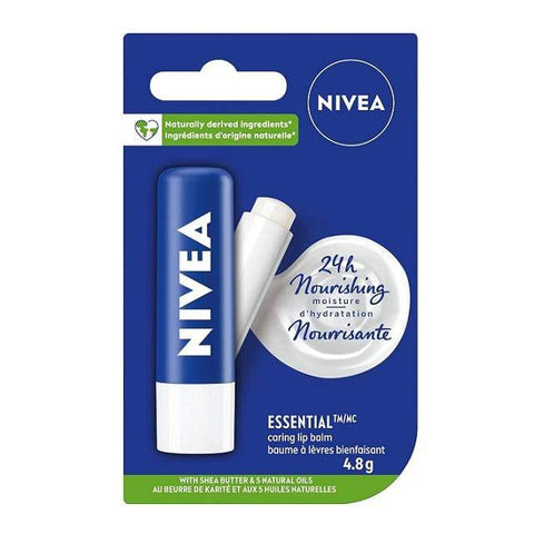 NIVEA Essential Caring Lip Balm 4.8g - YesWellness.com