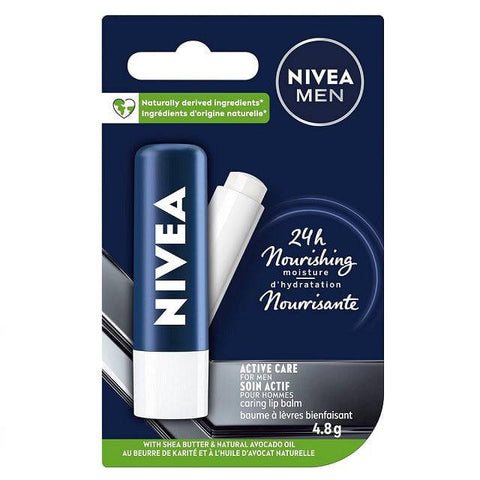 NIVEA Men Active Lip Balm 4.8g - YesWellness.com