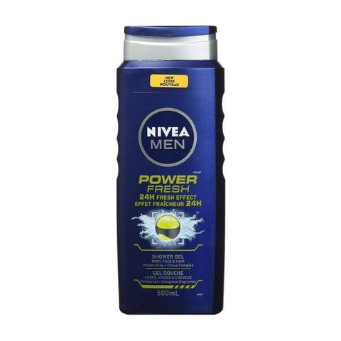 NIVEA Men Power Fresh Shower Gel 500mL - YesWellness.com