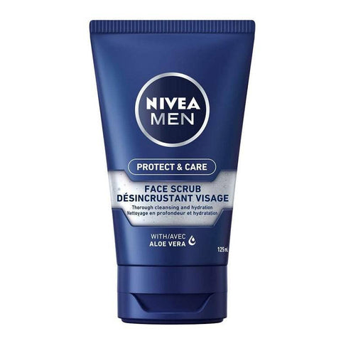 NIVEA Men Protect & Care Face Scrub with Aloe Vera 125mL - YesWellness.com