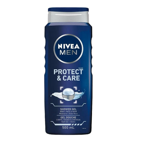 NIVEA Men Protect & Care Shower Gel 500mL - YesWellness.com
