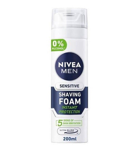 NIVEA Men Sensitive Shaving Foam 200mL - YesWellness.com