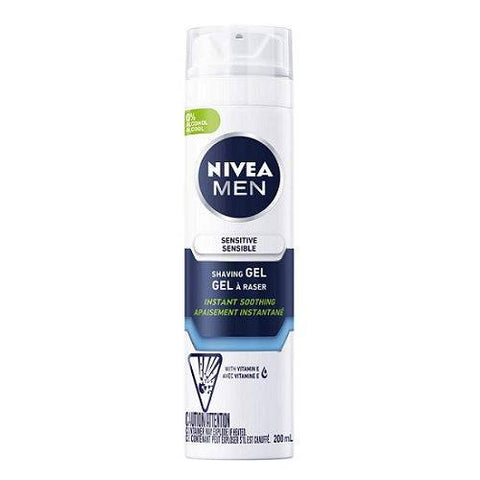 NIVEA Men Sensitive Shaving Gel 200mL - YesWellness.com