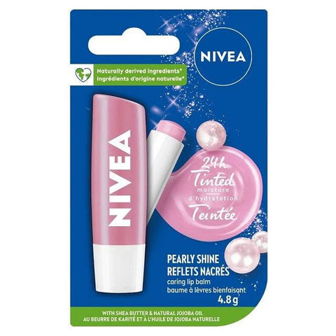 NIVEA Pearly Shine Lip Balm 4.8g - YesWellness.com