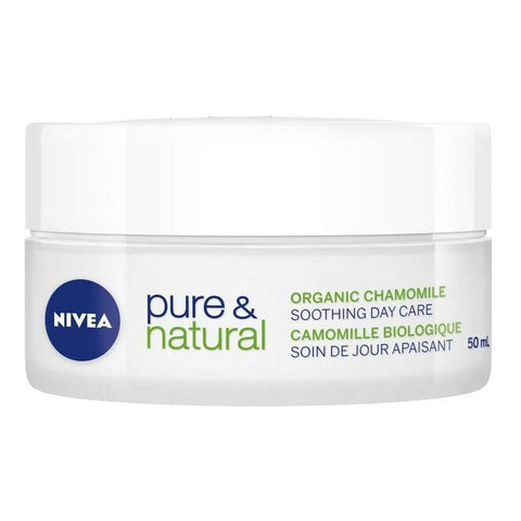NIVEA Pure & Natural Soothing Day Care for Dry and Sensitive Skin 50mL - YesWellness.com