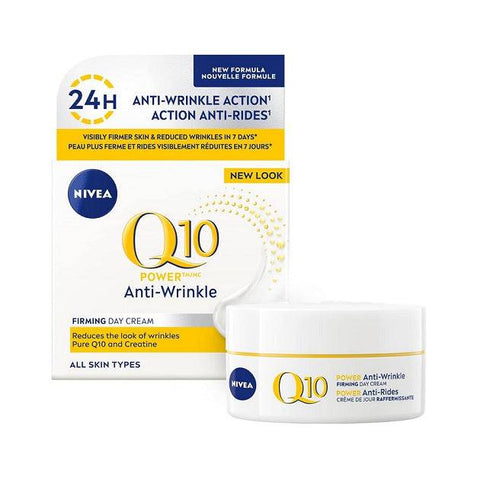 NIVEA Q10 Power Anti-Wrinkle Firming Day Cream for All Skin Types 50mL - YesWellness.com