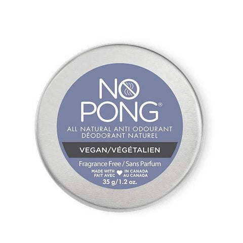No Pong All Natural Anti Odourant Vegan Fragrance Free 35g