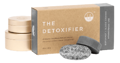 Notice Hair Co. The Detoxifier Travel Set Shampoo + Conditioner Bars With Travel Tins - YesWellness.com