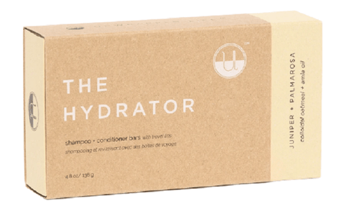 Notice Hair Co. The Hydrator Travel Set Shampoo + Conditioner Bars With Travel Tins - YesWellness.com