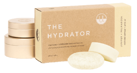 Notice Hair Co. The Hydrator Travel Set Shampoo + Conditioner Bars With Travel Tins - YesWellness.com