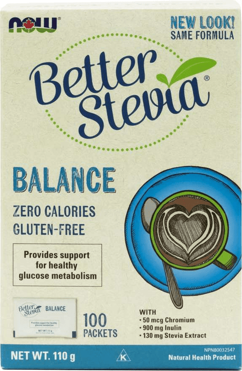 Now Better Stevia Balance 100 packets - YesWellness.com