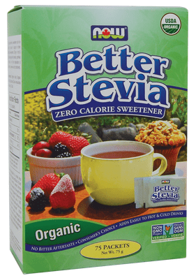 Now Better Stevia Organic Packets - 75 packets - YesWellness.com