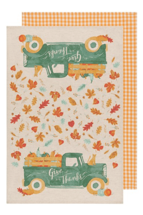 Now Designs Autumn Harvest Dishtowels Set of 2 - YesWellness.com