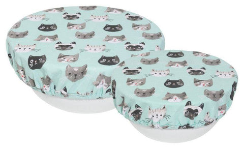 Now Designs Cats Meow Bowl Covers Set of 2 - YesWellness.com