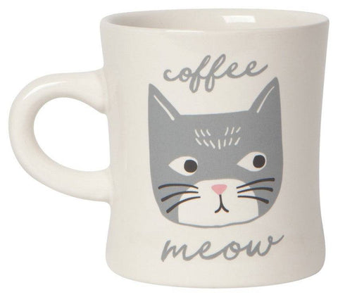 Now Designs Cats Meow Diner Mug 12 oz - YesWellness.com
