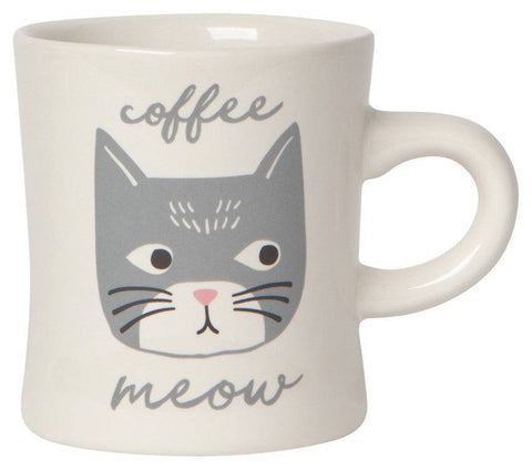 Now Designs Cats Meow Diner Mug 12 oz - YesWellness.com