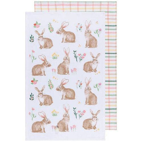Now Designs Easter Bunny Coordinated Dishtowels Set of 2 - YesWellness.com