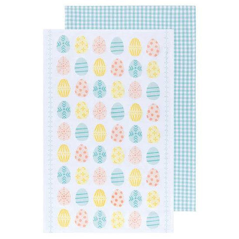 Now Designs Easter Eggs Coordinated Dishtowels Set of 2 - YesWellness.com