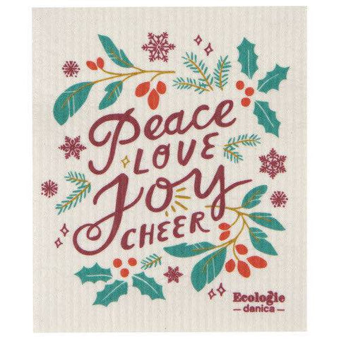 Now Designs Swedish Dishcloth - Peace and Joy - YesWellness.com