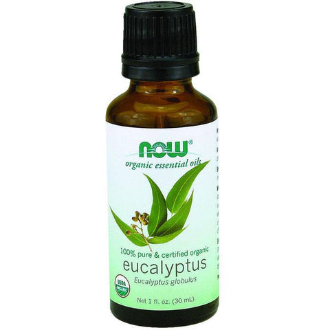 Now Essential Oils Organic 100% Pure & Organic Eucalyptus Oil 30 mL - YesWellness.com