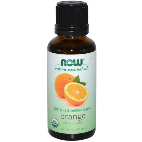 Now Essential Oils Organic 100% Pure & Organic Orange Oil 30 mL - YesWellness.com