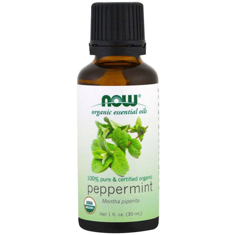 Now Essential Oils Organic 100% Pure & Organic Peppermint Oil 30 mL - YesWellness.com