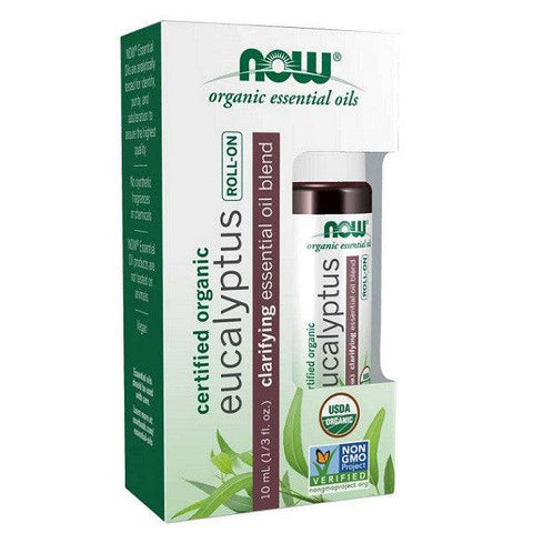Now Essential Oils Organic Eucalyptus Roll-On 10mL - YesWellness.com