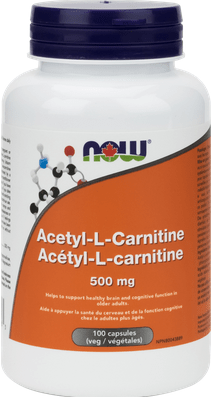 Now Foods Acetyl-L-Carnitine 100 veg capsules - YesWellness.com