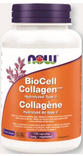 Now Foods BioCell Type II Collagen 500mg 120 Veg Caps - YesWellness.com