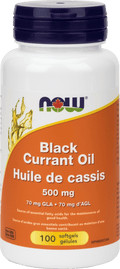 Now Foods Black Currant Oil 500mg 100 softgels - YesWellness.com