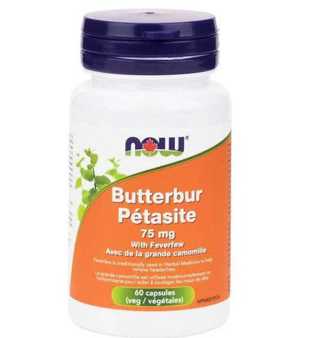 Expires August 2024 Clearance Now Foods Butterbur 60 Veg Capsules - YesWellness.com