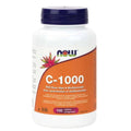 Now Foods C-1000 with Rose Hips & Bioflavonoids 100 Tablets - YesWellness.com