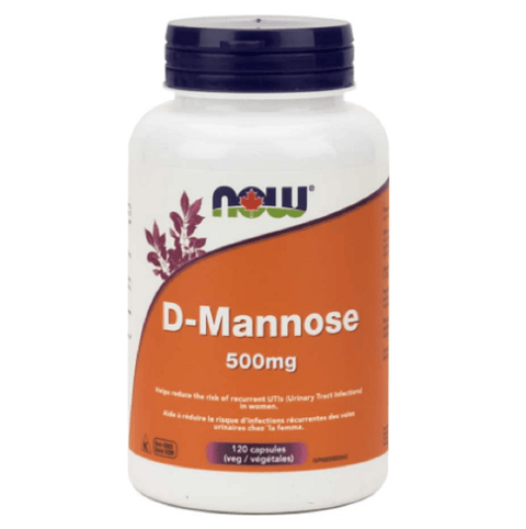Now Foods D-Mannose 500mg 120vcap - YesWellness.com