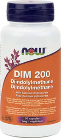 Now Foods DIM 200 Diindolylmethane with Calcium D-Glucarate 90 veg capsules - YesWellness.com