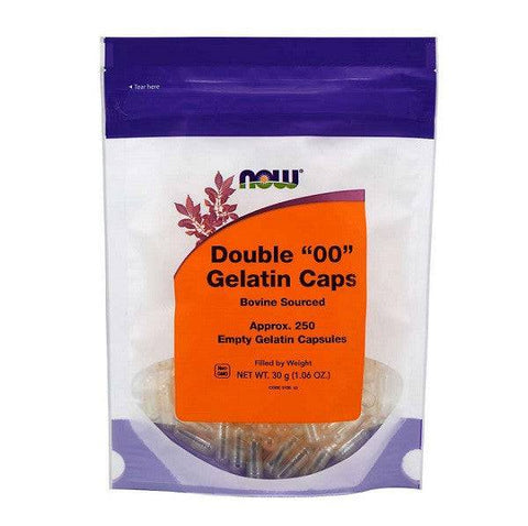 Expires June 2026 Clearance Now Foods Empty Gelatin Size 00 Capsules - 250 Empty Capsules