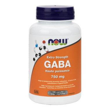Now Foods GABA Extra Strength 100 Capsules - YesWellness.com