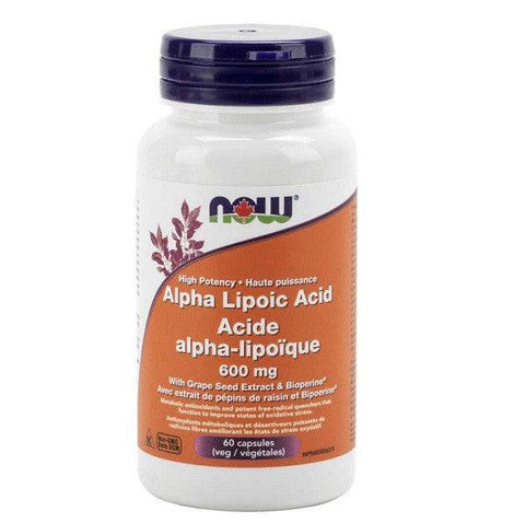 Expires January 2026 Clearance Now Foods High Potency Alpha Lipoic Acid 600mg 60 veg capsules