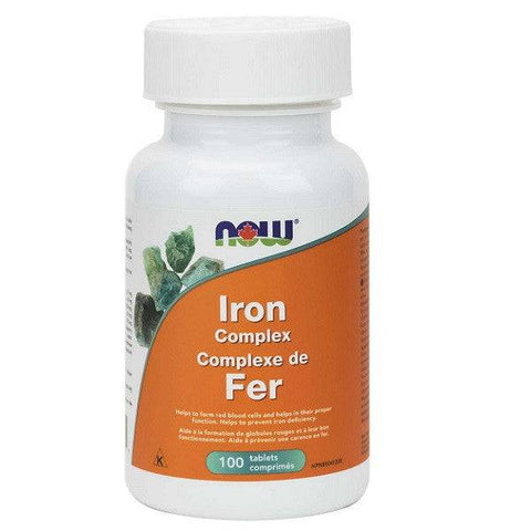 Now Foods Iron Complex 100 tablets - YesWellness.com