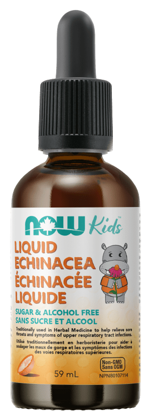 Now Foods Kids Liquid Echinacea 59ml Sugar & Alcohol Free - YesWellness.com