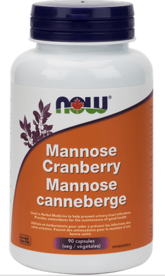 Now Foods Mannose Cranberry 90 veg capsules - YesWellness.com