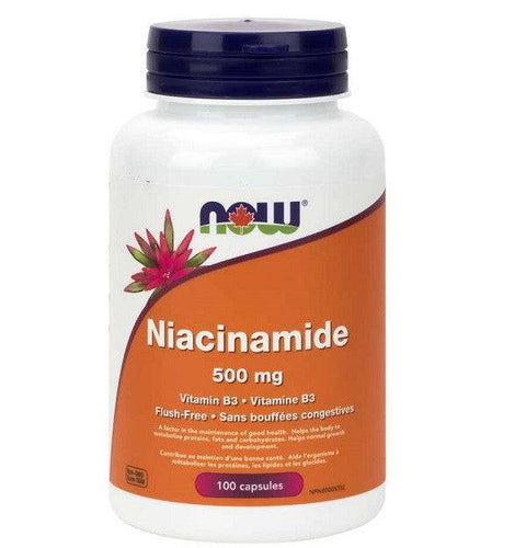 Now Foods Niacinamide  - Vitamin B3 500mg 100 capsules - YesWellness.com