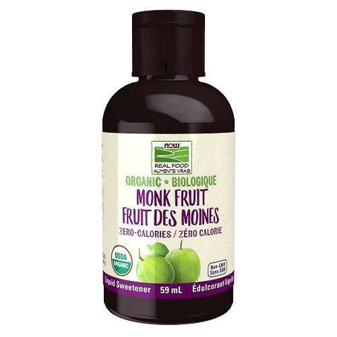 Now Foods Organic Monk Fruit Liquid Sweetener 59ml - YesWellness.com
