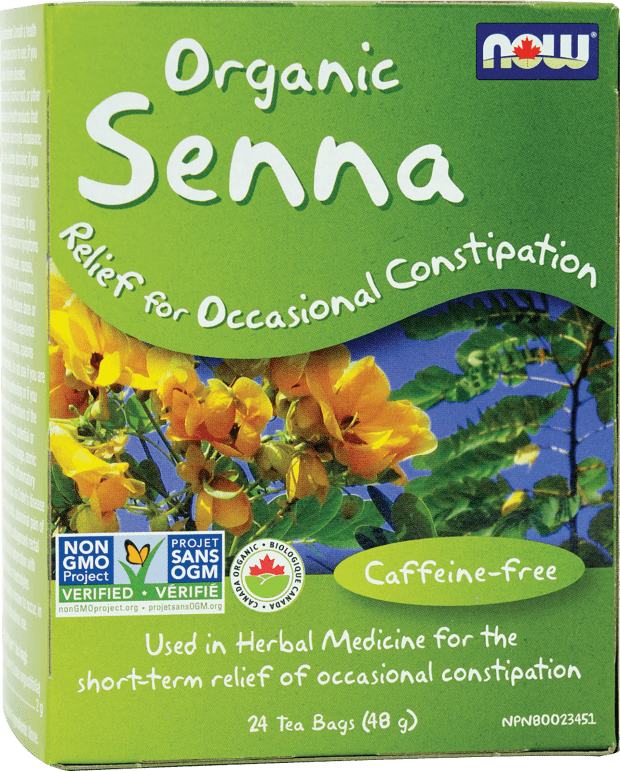 Now Foods Organic Senna Tea Bags - Gentle Herbal Laxative