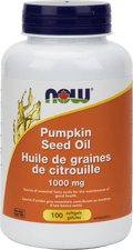 Now Foods Pumpkin Seed Oil 1000mg 100 soft gels - YesWellness.com