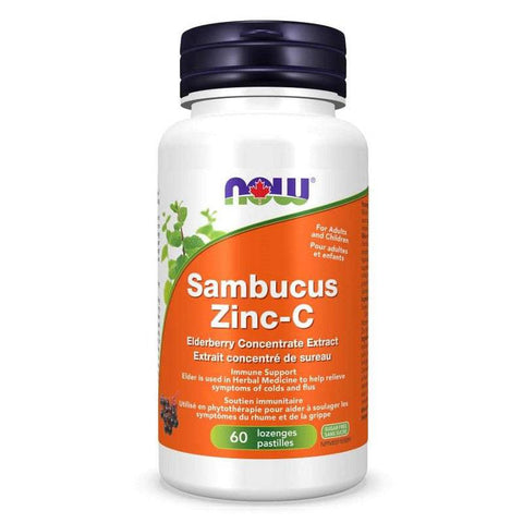 Now Foods Sambucus Zinc-C 60 Lozenges - YesWellness.com