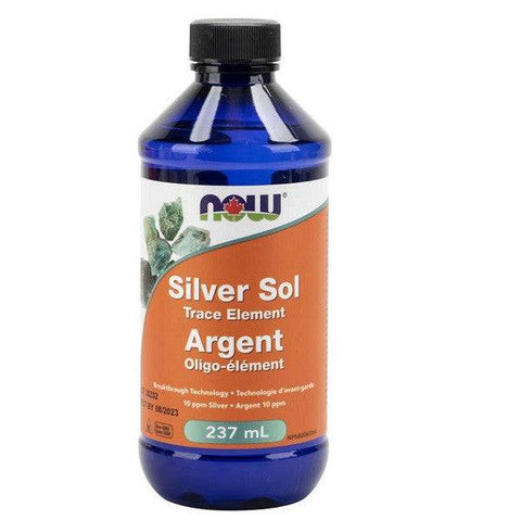 Now Foods Silver Sol Trace Element 10ppm Silver - YesWellness.com